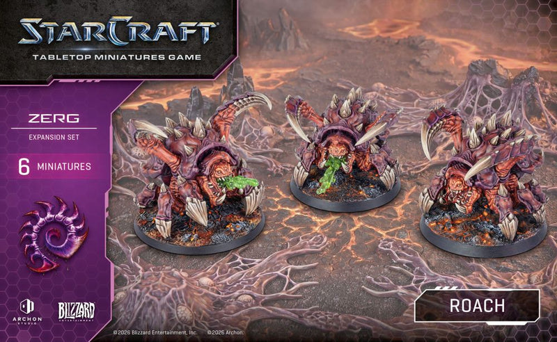 Starcraft Miniatures Games: Zerg - Roach - Expansion Set