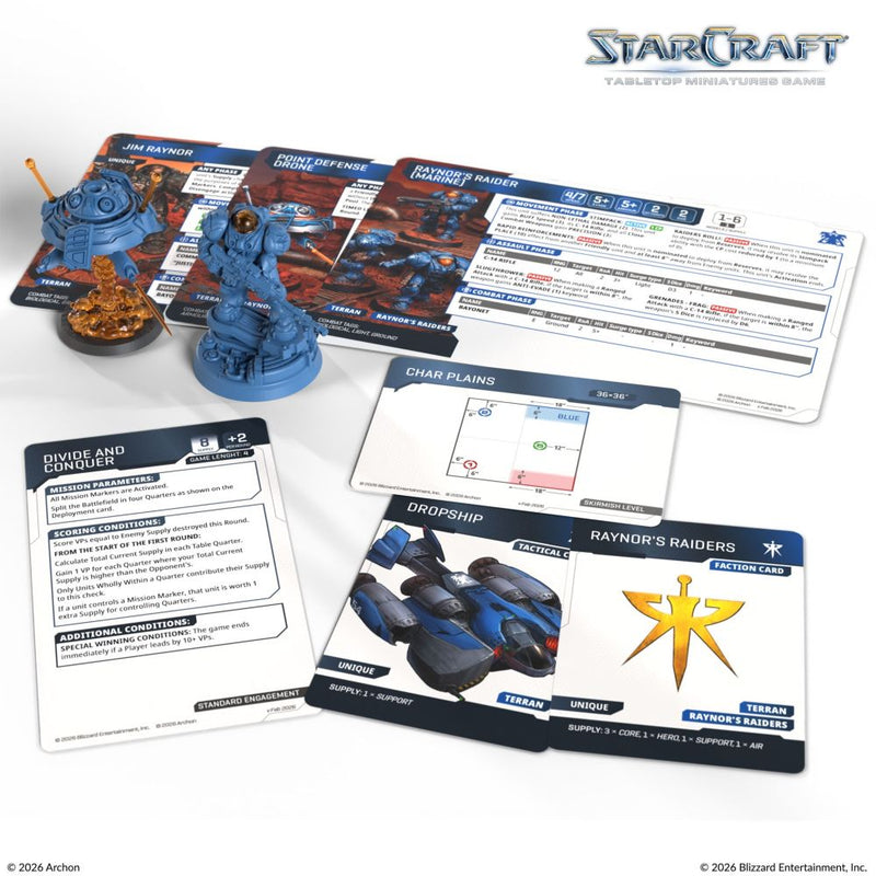 Starcraft Miniatures Games: Terran - Jim Raynor (Raynor's Raiders) - Hero Expansion Set