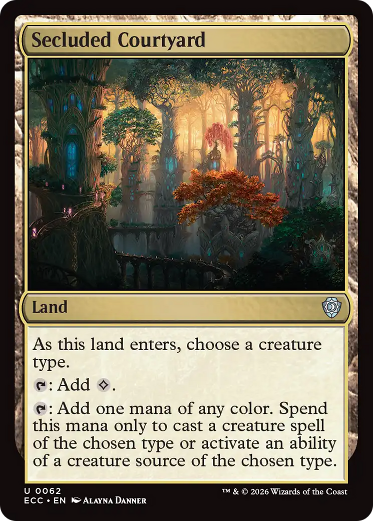 Secluded Courtyard [Lorwyn Eclipsed Commander]