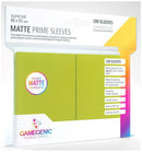 Gamegenic Matte Prime Card Sleeves Lime (66mm x 91mm) (100 Sleeves Per Pack)