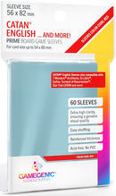 Gamegenic Prime Board Game Sleeves - Size Code RED - Catan English (56mm x 82mm) (60 Sleeves Per Pack)