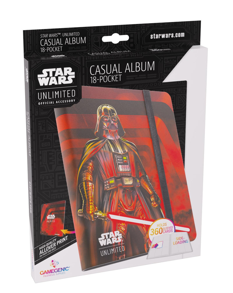 Gamegenic Star Wars Unlimited 18-Pocket Album - Darth Vader Unstoppable