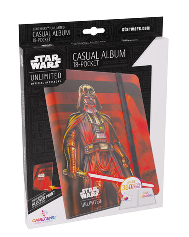 Gamegenic Star Wars Unlimited 18-Pocket Album - Darth Vader Unstoppable