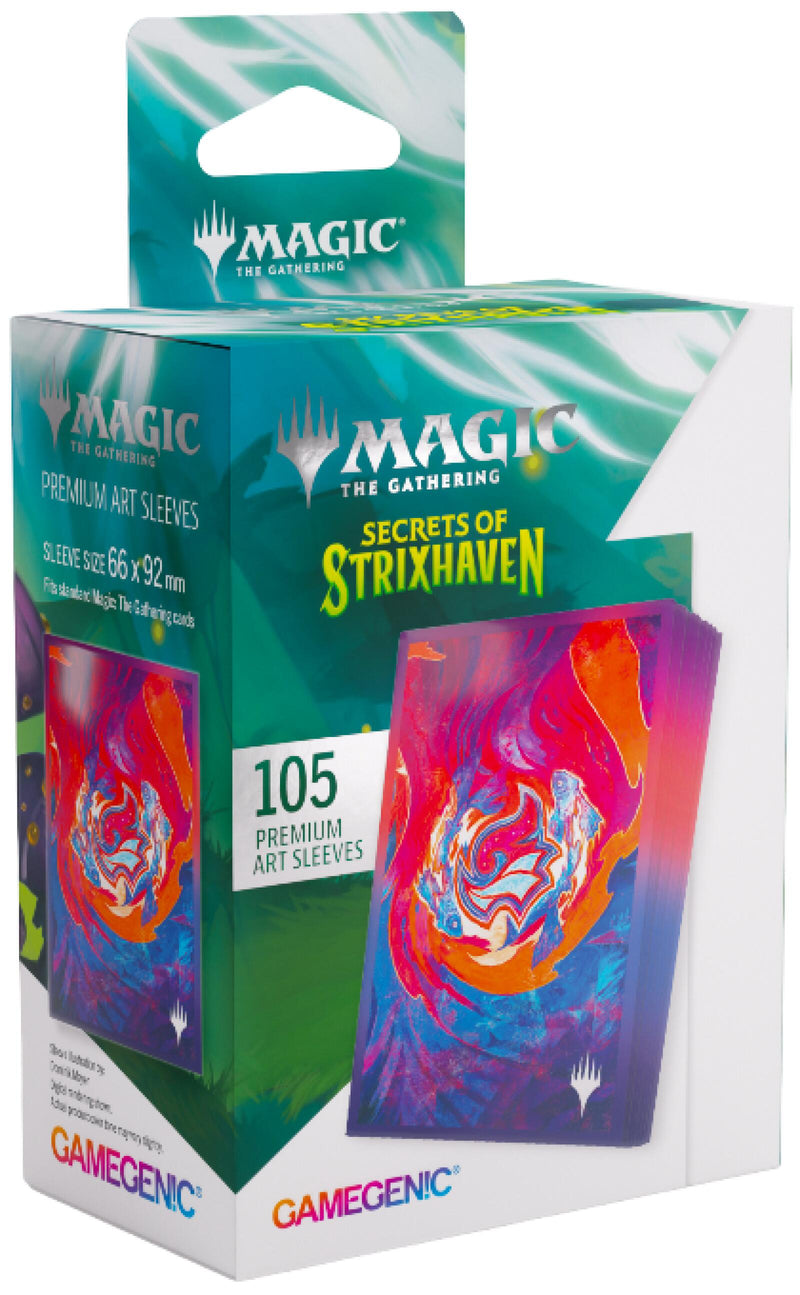 Gamegenic Magic The Gathering Secrets of Strixhaven Premium Art Sleeves - Prismari (66 x 92 mm) (105 Sleeves Per Pack)