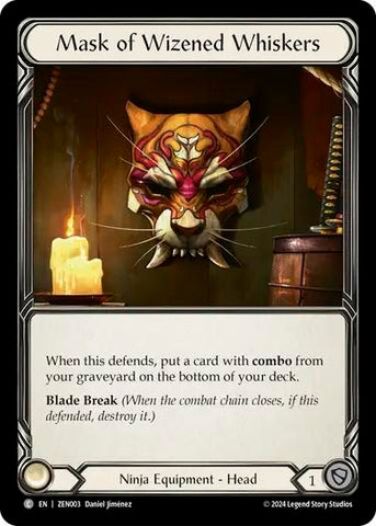 Mask of Wizened Whiskers [ZEN003] (Part the Mistveil Zen Blitz Deck)