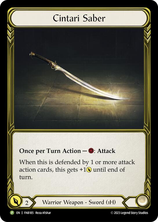 Cintari Saber [FAB185] (Promo)  Cold Foil