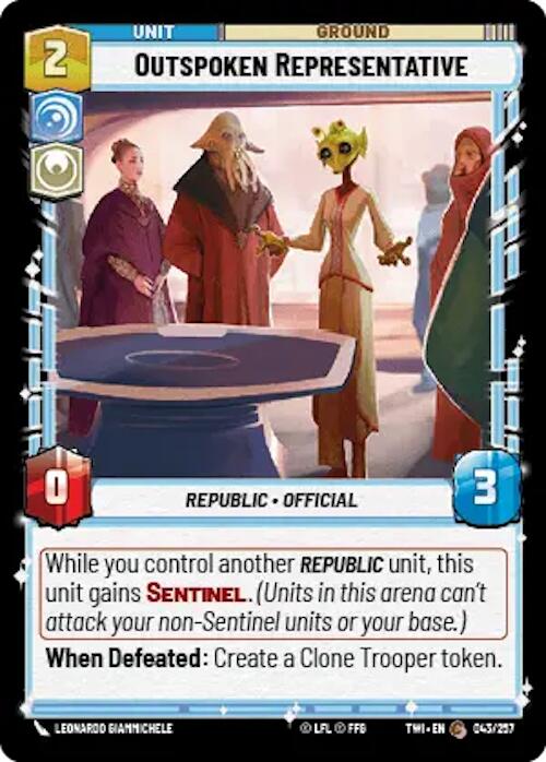 Outspoken Representative (043/257) [Twilight of the Republic]