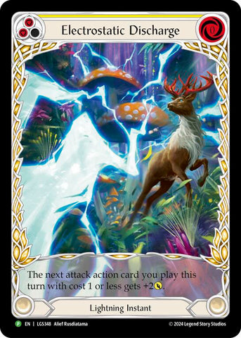 Electrostatic Discharge (Yellow) (Extended Art) [LGS348] (Promo)  Rainbow Foil