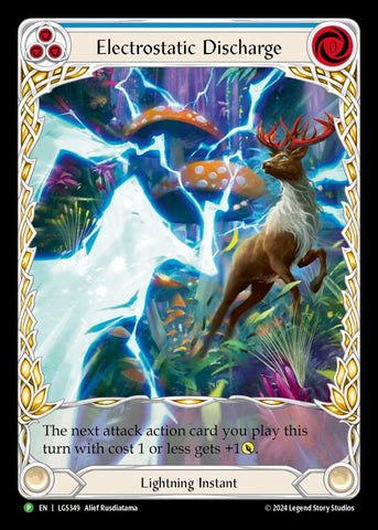 Electrostatic Discharge (Blue) (Extended Art) [LGS349] (Promo)  Rainbow Foil