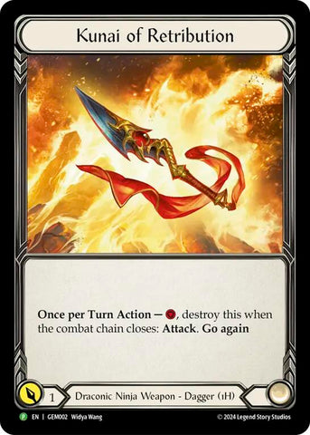 Kunai of Retribution [GEM002] (GEM Pack 1)  Cold Foil