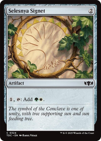 Selesnya Signet [Tarkir: Dragonstorm Commander]