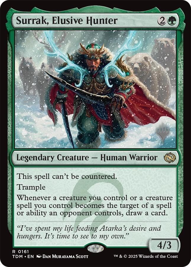 Surrak, Elusive Hunter (Promo Pack) [Tarkir: Dragonstorm Promos]