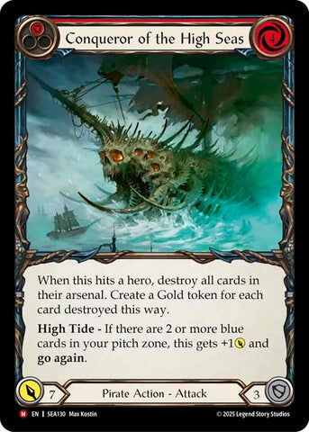 Conqueror of the High Seas (Rainbow Foil) [SEA130] (High Seas)  Rainbow Foil