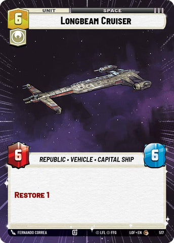 Longbeam Cruiser (517) (Hyperspace) (517) [Legends of the Force]
