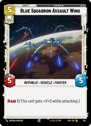 Blue Squadron Assault Wing (753) (Foil) (753) [Legends of the Force]