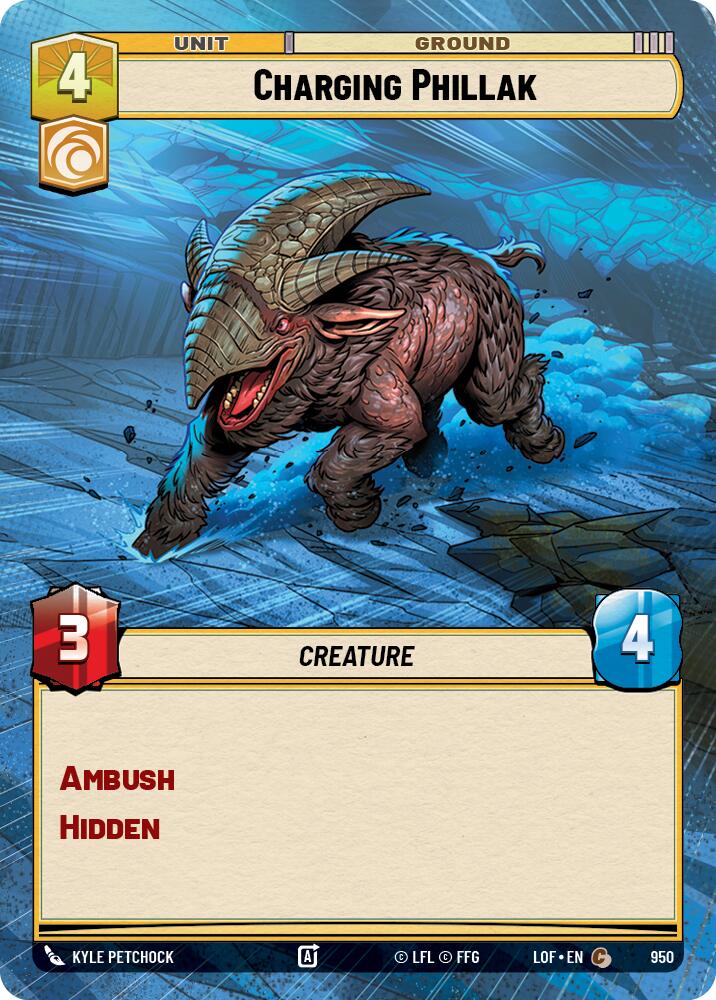 Charging Phillak (950) (Hyperspace Foil) (950) [Legends of the Force]
