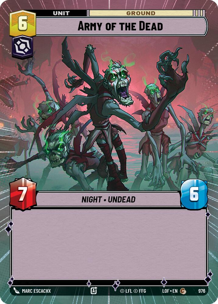 Army of the Dead (976) (Hyperspace Foil) (976) [Legends of the Force]