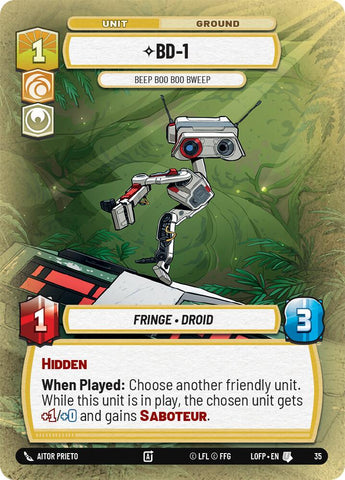 BD-1 - Beep Boo Boo Bweep (35) (35) [Legends of the Force: Weekly Play]