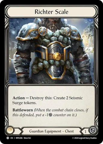 Richter Scale [MPG006] (Mastery Pack Guardian)  Cold Foil
