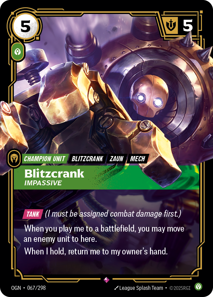 Blitzcrank - Impassive - 67 - [OGN]