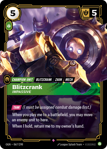 Blitzcrank - Impassive - 67 - [OGN]