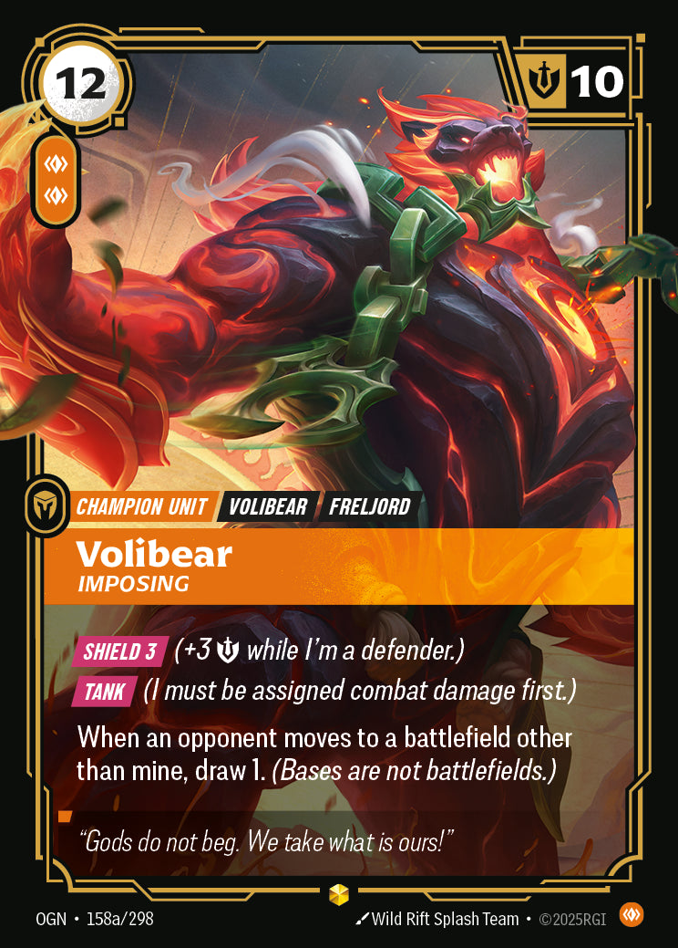 Volibear - Imposing (Alternate Art) - 158 - [OGN]
