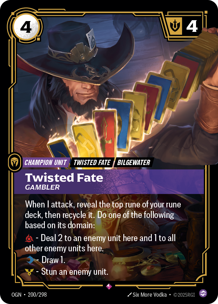 Twisted Fate - Gambler - 200 - [OGN]