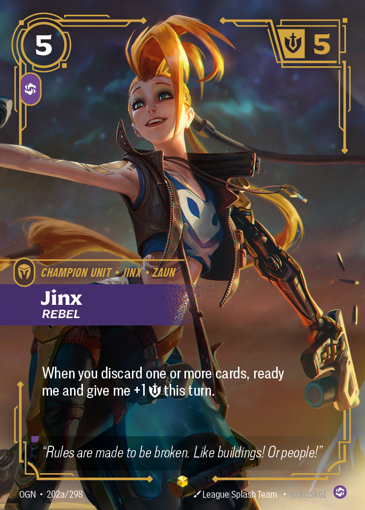 Jinx - Rebel (Alternate Art) - 202 - [OGN]