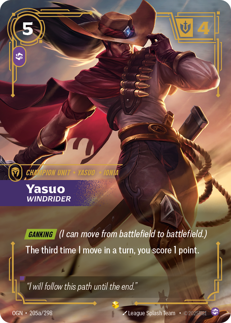 Yasuo - Windrider (Alternate Art) - 205 - [OGN]
