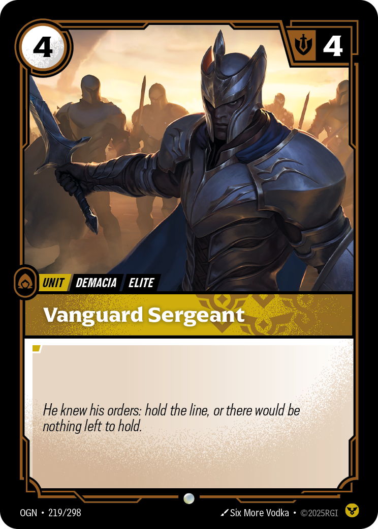 Vanguard Sergeant - 219 - [OGN]