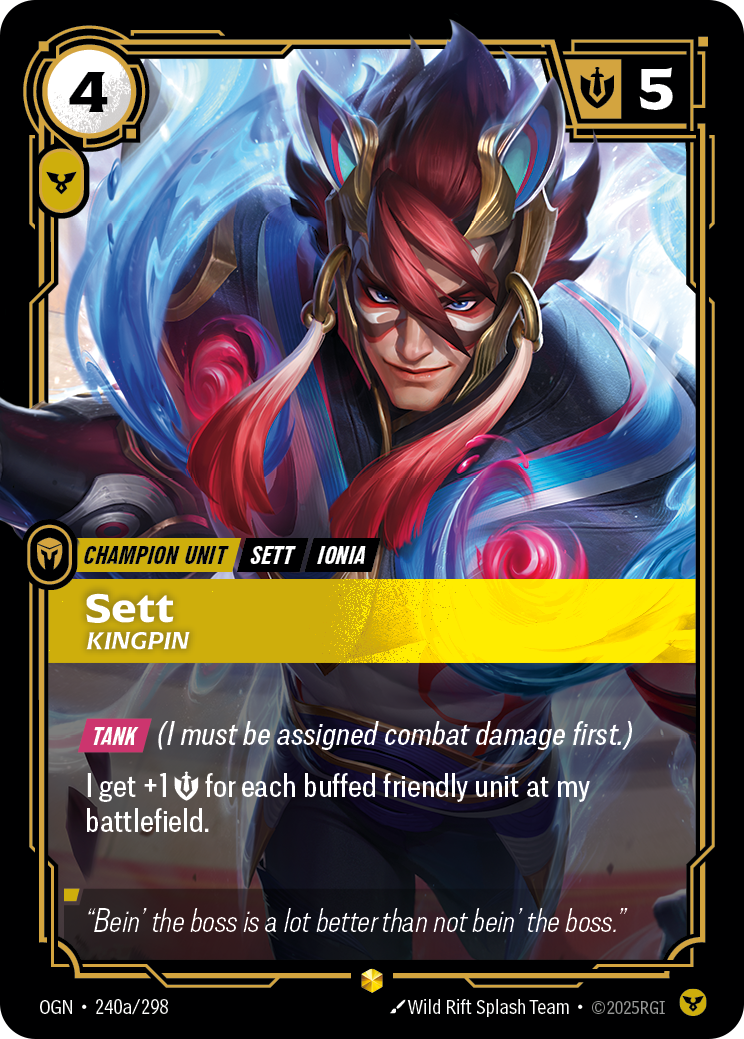 Sett - Kingpin (Alternate Art) - 240 - [OGN]