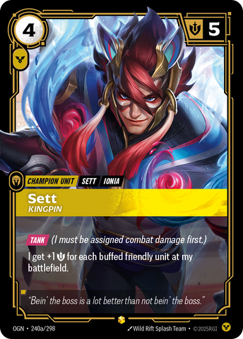 Sett - Kingpin (Alternate Art) - 240 - [OGN]