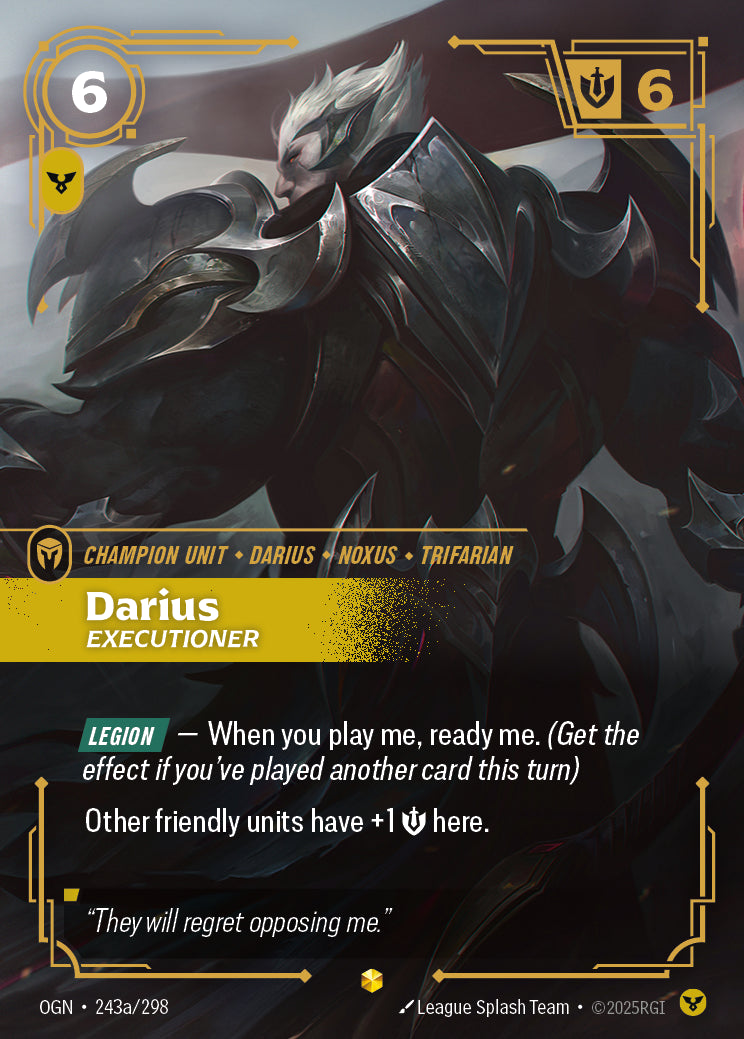 Darius - Executioner (Alternate Art) - 243 - [OGN]