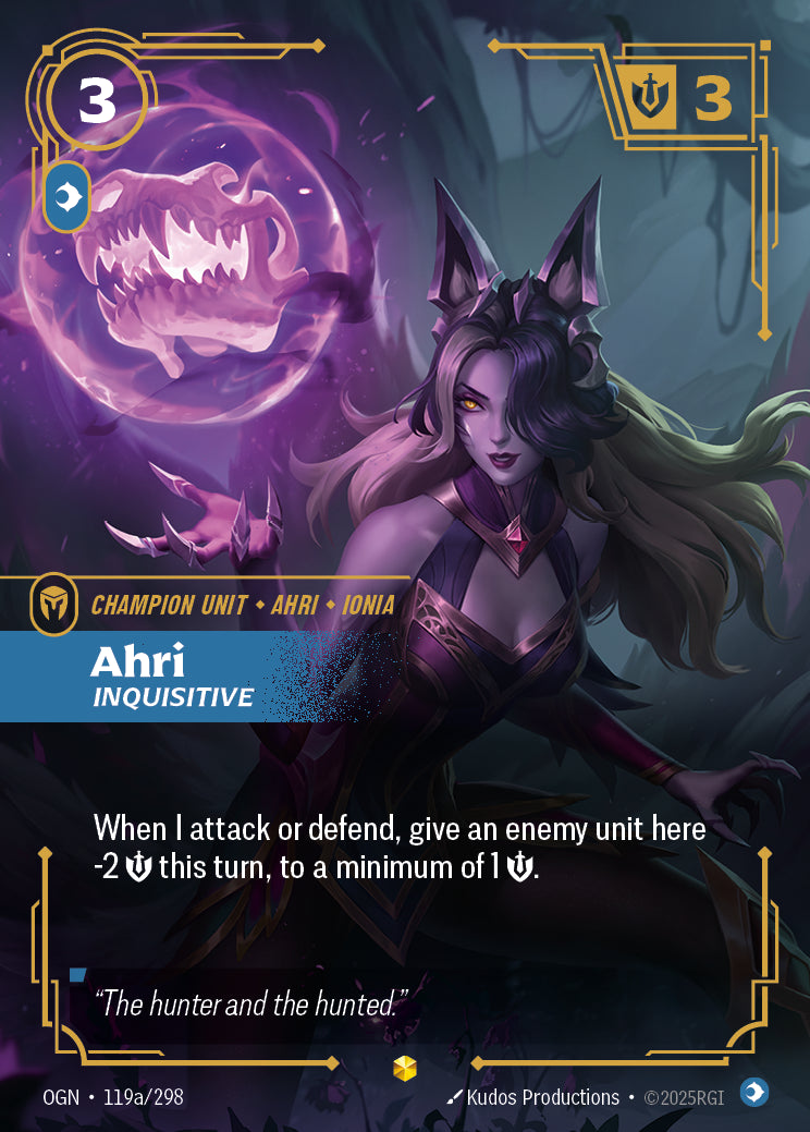 Ahri - Inquisitive (Alternate Art) - 119 - [OGN]