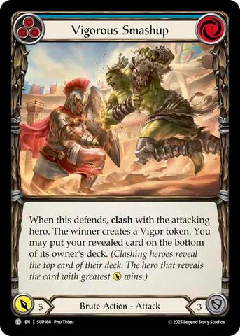 Vigorous Smashup (Blue) [SUP166] (Super Slam)  Rainbow Foil