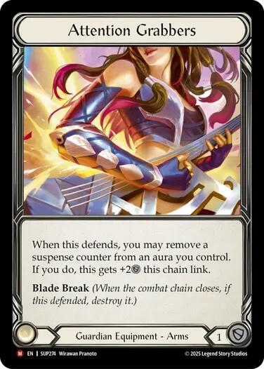 Attention Grabbers (Cold Foil) [SUP273] (Super Slam)  Cold Foil