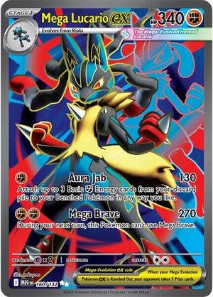 Mega Lucario ex (160/132) [Mega Evolution: Base Set]