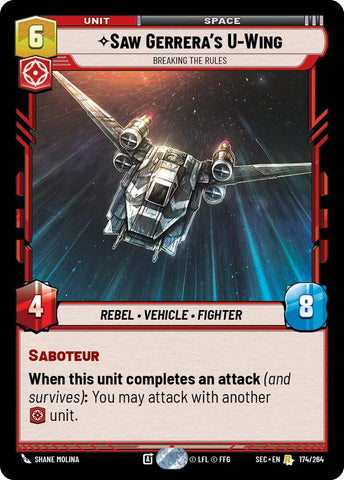 Saw Gerrera's U-Wing (174/264) - Breaking the Rules (174/264) [Secrets of Power]