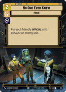 No One Ever Knew (952) (Hyperspace Foil) (952) [Secrets of Power]