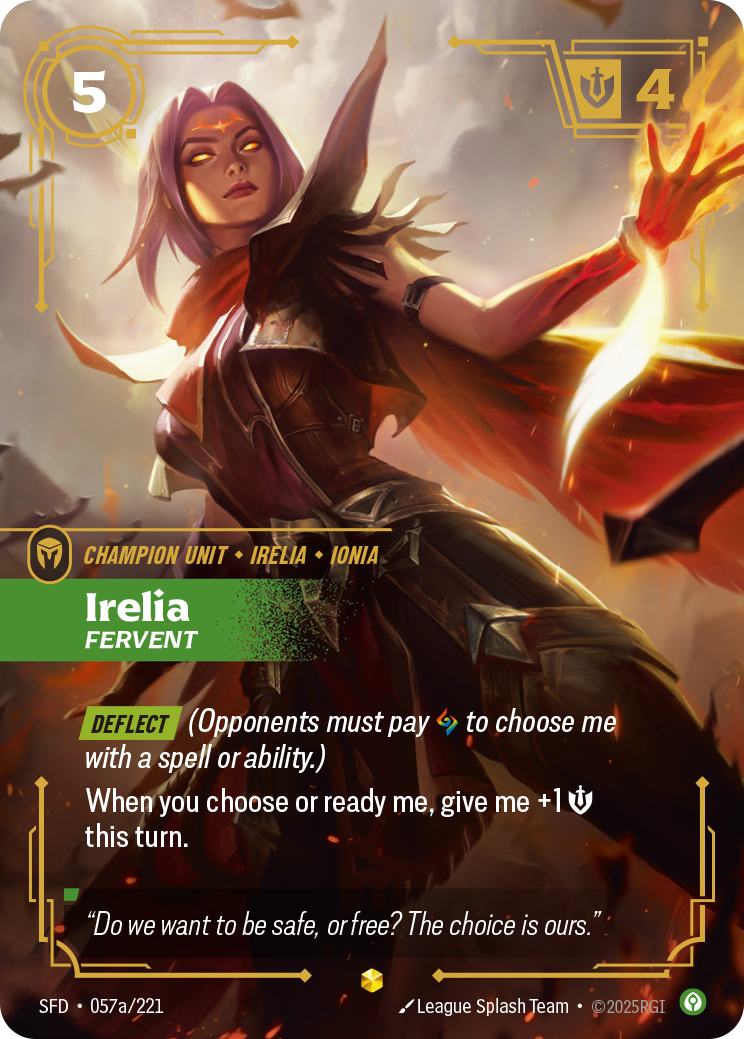 Irelia - Fervent (Alternate Art) - 57 - [SFD]