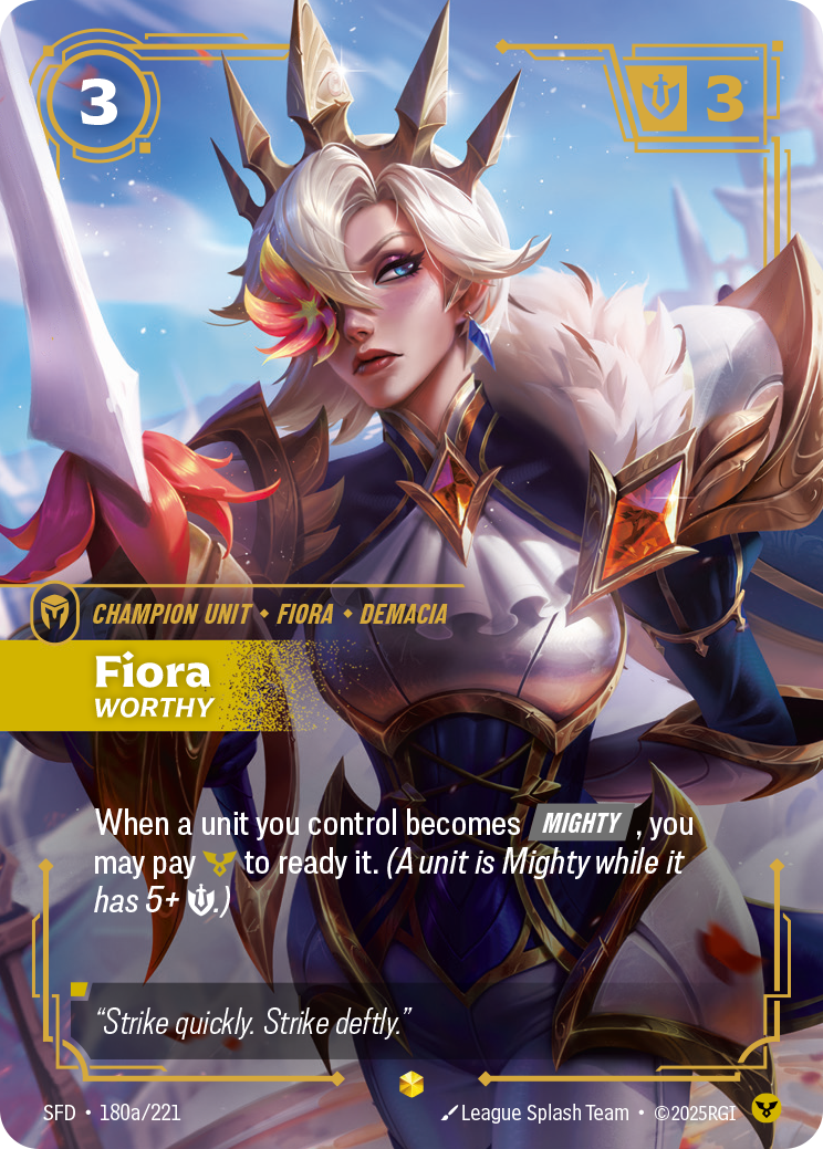 Fiora - Worthy (Alternate Art) - 180 - [SFD]