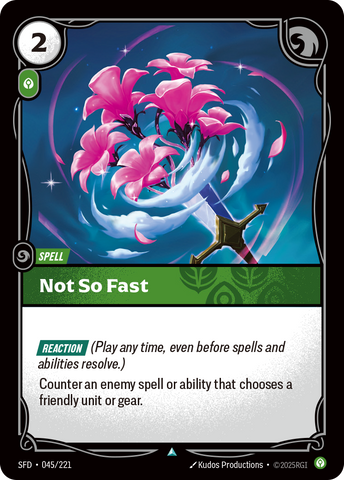 Not So Fast - 45 - [SFD]