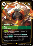 Jax - Unmatched (Alternate Art) - 54 - [SFD]