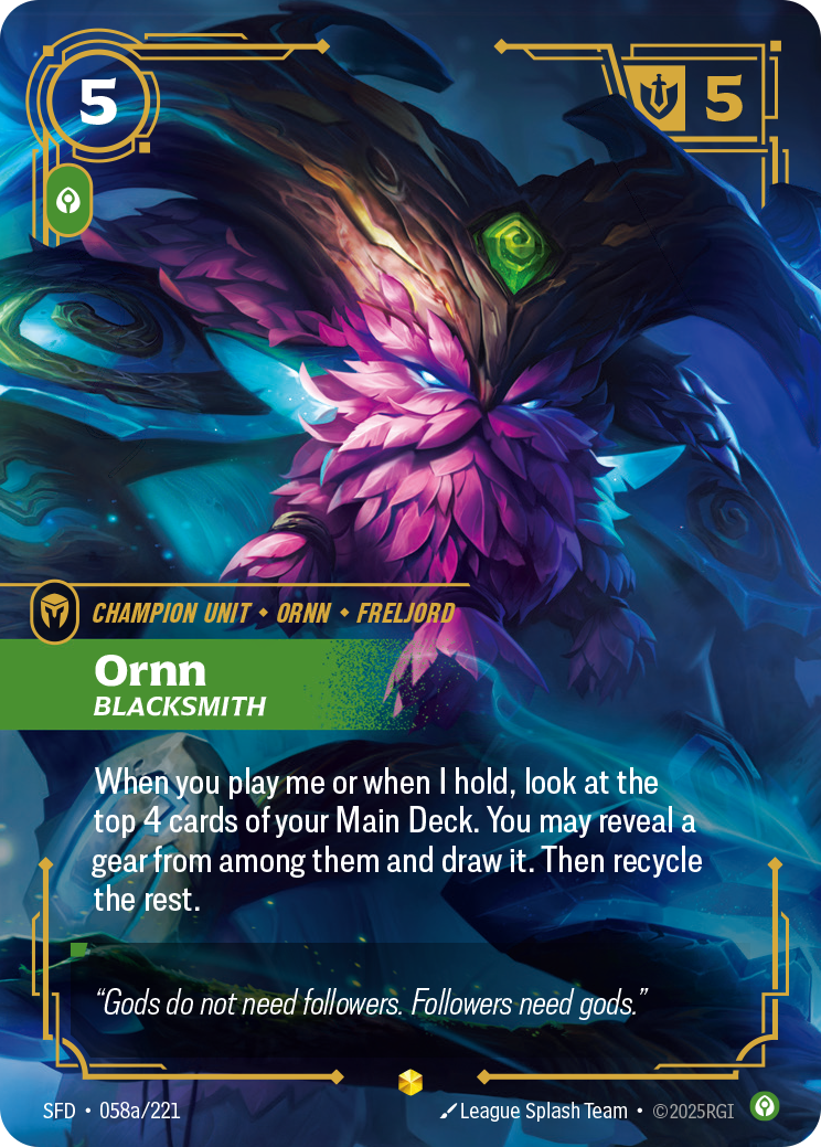 Ornn - Blacksmith (Alternate Art) - 58 - [SFD]
