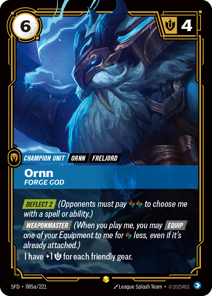 Ornn - Forge God (Alternate Art) - 85 - [SFD]