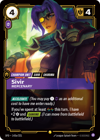 Sivir - Mercenary (Alternate Art) - 143 - [SFD]