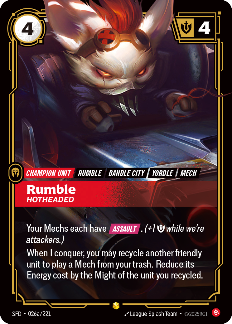 Rumble - Hotheaded (Alternate Art) - 26 - [SFD]