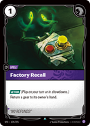 Factory Recall - 135 - [SFD]