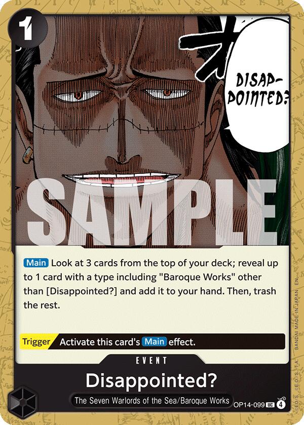 Disappointed? [The Azure Sea's Seven]