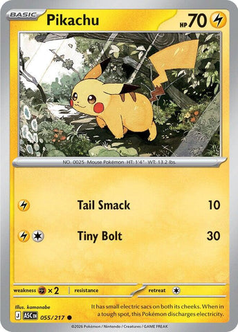 Pikachu (055/217) [Mega Evolution: Ascended Heroes]